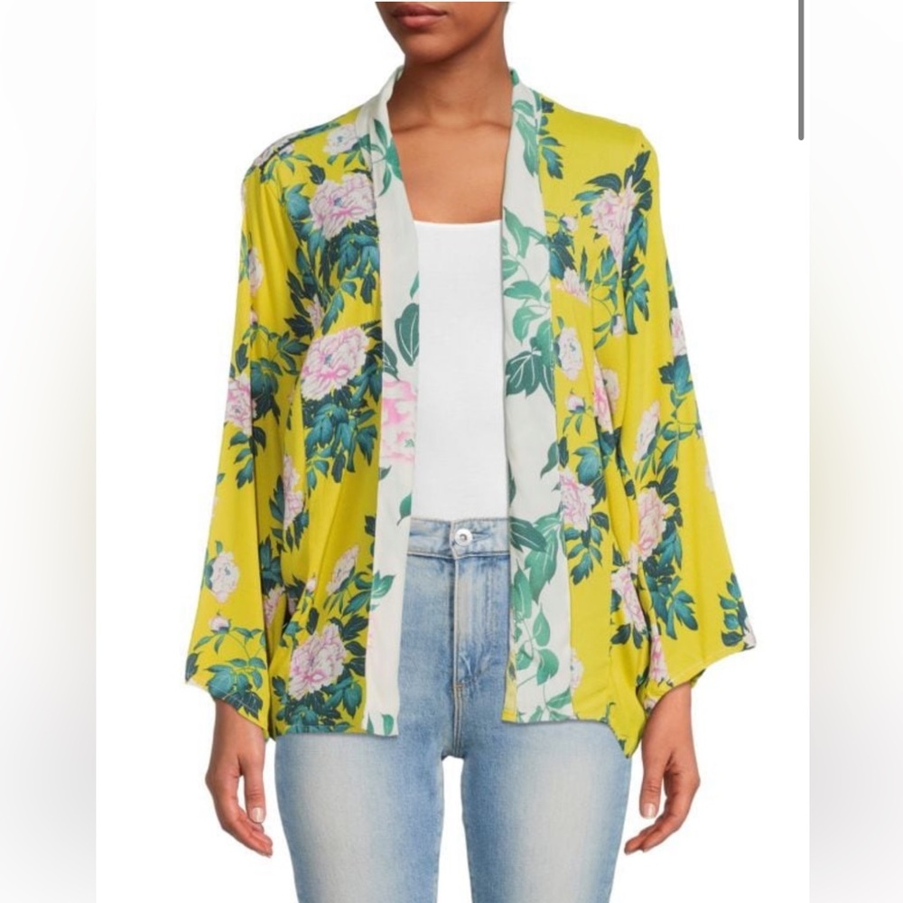 Anthropologie Floral Kimono - one size